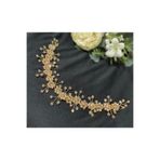 DesaAccessories Gold Kristal Taşlı Nişan, Kına, Düğün Saç Aksesuarı, Gelin Tacı