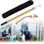 Deşarj Çubuğu, 10kV/35kV/110kV/220kV Taşınabilir Elektrik Deşarj Çubuğu - Güvenli Doğrudan Deşarj için Bakır Telli ve Kancalı 2m Epoksi Reçine İzoleli Çubuk (Sarı)