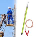 Deşarj Çubuğu, Yüksek Gerilim Boşaltma Çubuğu, 10kV Taşınabilir Epoksi Reçine Güvenlik Aleti, Düşük/Yüksek Gerilim Uygulamaları için 1m (39.3in) Elektrik Deşarj Çubuğu - Sarı