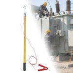 Deşarj Çubuğu, Yüksek Gerilim Eathing Deşarj Çubuğu - 110kV Elektrik Yalıtım Çubuğu, Güç Kabloları ve Kondansatörler için Sarı Epoksi Reçine Statik Boşaltma Aleti, 2m/79in/2.0 m