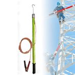 Deşarj Çubuğu, Yüksek Gerilim İzoleli Deşarj Çubuğu, 35kV Taşınabilir Elektrik Güvenlik Aracı, 1.5m (59in) Yeşil Epoksi Reçine Yüksek/Alçak Gerilim Deşarj Çubuğu