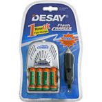Desay Hızlı Şarj Aleti+4 Adet 900 Mah AAA Pil+Araç Şarj Cihazı