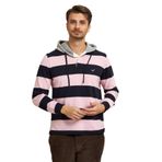 Deschutes Lacivert - Pembe Kapüşonlu Erkek Sweatshirt