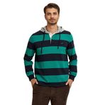 Deschutes Lacivert - Yeşil Kapüşonlu Erkek Sweatshirt