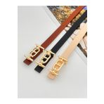 Descoin 3'lü Gold Tokalı İnce Kemer, Pantolon Kemeri, Gömlek Kemeri, Ceket Kemeri,Elbise Kemeri
