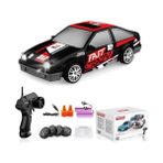 Desdoni Rc Araba 2.4ghz 1:24 Ölçekli 4WD 15KM/H Yüksek Hızlı Model Araç LED Işıkları Sürüklenen Lastik Yarışı Spor Oyuncak Araba Yetişkin Erkek Kız Çocuklar Için Hediye 2 Adet Şarj