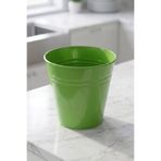 Desen Dekorasyon Konik Metal Saksı & Vazo - 23 cm Dekoratif Çok Amaçlı Renkli Çiçeklik (23x23/16 cm)
