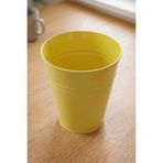 Desen Dekorasyon Konik Metal Saksı & Vazo - 25 cm Dekoratif Çok Amaçlı Renkli Çiçeklik (25x23/15 cm)