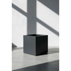 Desen Dekorasyon Zenith 25 cm Kare Küp Metal Saksı - Iç & Dış Mekan Modern Dekoratif Saksılık (25X25X25 Cm) - Antrasit