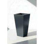 Desen Dekorasyon Zenith 60 cm Dikey Metal Saksı - Iç ve Dış Mekan Modern Dekoratif Saksılık (60X30/20 Cm) - Antrasit