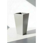 Desen Dekorasyon Zenith 60 cm Dikey Metal Saksı - Iç ve Dış Mekan Modern Dekoratif Saksılık (60X30/20 Cm) - Krem