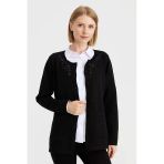 Desen Kadın Oversize Nakışlı Minimalist Ceket - Yeni Sezon