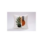 desen tasarım bohem punch kırlent Beyaz 43x43