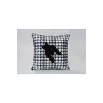 desen tasarım kaz ayağı punch işleme kırlent Beyaz 43x43