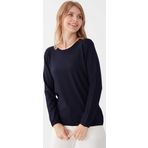 Desen Triko 0240015 Koyu Lacivert Kadın Bluz