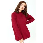 Desen Triko 0240016 Kırmızı Kadın Bluz