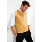 Desen Triko 21600 Açık Camel Erkek Süveter