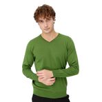 Desen Triko 21602 K.Yosun Basic V Yaka İnce Triko Erkek Kazak