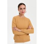Desen Triko 3329 Camel Kadın Kazak