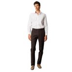 Desen Triko Beli Lastikli Yan Cepli Koton Pantolon, 48, HND.W25.301, Kahve, Erkek