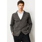 Desen Triko Cepli Blazer Ceket K.Füme, XL, Blazer Ceket, K.Füme, Erkek