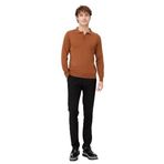 DESEN TRİKO Erkek Basic Polo Yaka İnce Triko Kazak K.taba Beden;L,Renk;K.taba dsnNM1699