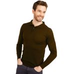 DESEN TRİKO Erkek Basic Polo Yaka İnce Triko Kazak Koyu Kahve Beden;2XL,Renk;K.KAHVE dsnNM1644