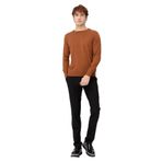 DESEN TRİKO Erkek Basic Sıfır Yaka İnce Triko Kazak K.taba Beden;3XL,Renk;K.taba dsnNM1964
