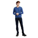 DESEN TRİKO Erkek Basic V Yaka İnce Triko Kazak İndigo Beden;M,Renk;İndigo dsnNM1847