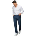 Desen triko Erkek Beli Lastikli Yan Cepli Koton Pantolon İndigo Beden;44,Renk;İndigo