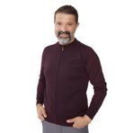 DESEN TRİKO Erkek Boyuna Çizgili Triko Yün Ceket Bordo Beden;3XL,Renk;BORDO dsnNM1528