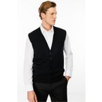 Desen Triko Erkek Cepli Yelek Siyah Beden;4XL,Renk;Siyah