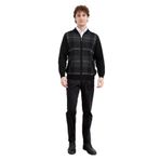 Desen Triko Erkek Hakim Yaka Kareli Pike Dokuma Mont Siyah Beden;2XL,Renk;Siyah
