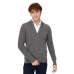 DESEN TRİKO Erkek Hakim Yaka Triko Yün Ceket Füme Beden;2XL,Renk;Füme dsnNM4990