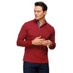 DESEN TRİKO Erkek Polo Yaka Desenli Uzun Kollu Sweatshirt Bordo Beden;3XL,Renk;Bordo dsnNM9480