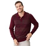 DESEN TRİKO Erkek Polo Yaka Önü Desenli Kazak Bordo Beden;L,Renk;Bordo dsnNM5074