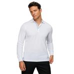DESEN TRİKO Erkek Polo Yaka Uzun Kollu Sweatshirt Beyaz Beden;2XL,Renk;Beyaz dsnNM8959