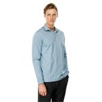 Desen Triko Erkek Polo Yaka Uzun Kollu Sweatshirt Mavi Beden;2XL,Renk;Mavi