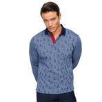 DESEN TRİKO Erkek Polo Yaka Yelken Desenli Sweatshirt Lacivert Beden;L,Renk;Lacivert dsnNM9540