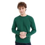 Desen Triko Erkek Sıfır Yaka Basic Yün Kazak 23525 Ö. Başı L