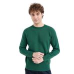 Desen Triko Erkek Sıfır Yaka Basic Yün Kazak 23525 Ö. Başı XL