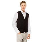 Desen Triko Erkek V Yaka Düz Yün Yelek K.Kahve Beden;2XL,Renk;K.Kahve