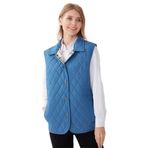 DESEN TRİKO Kadın Kapitone Yelek Açık Mavi Beden;6 BEDEN (3XL) dsnNM1380