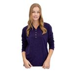 Desen Triko Kadın Polo Yaka Angelina Basic Kazak 23026 K.Mor S