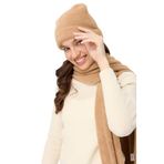 Desen triko Kadın Triko Afrodit Bere Camel Beden;STD,Renk;Camel