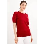Desen Triko TYC00145785758 Vişne Kadın Bluz