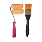Desenartist Brush Desen Kadife Kadife Kaplı Rulo Seti(10 CM) Desen Ipek 1,5'' Fırça:4cm-(AVANTAJ PAKETİ)-