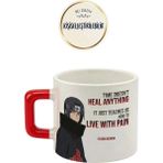 Desene Bak Itachi Uchiha Baskılı Seramik Hediye Kupa Bardak Kişiye Özel Kişiselleştirilebilir Anime - Kırmızı