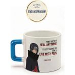 Desene Bak Itachi Uchiha Baskılı Seramik Hediye Kupa Bardak Kişiye Özel Kişiselleştirilebilir Anime - Mavi