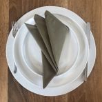 Desenİzmir Amerikan Servis Kumaş Peçete 6'lı Takım - Çay Yeşili - 40 x 40 cm